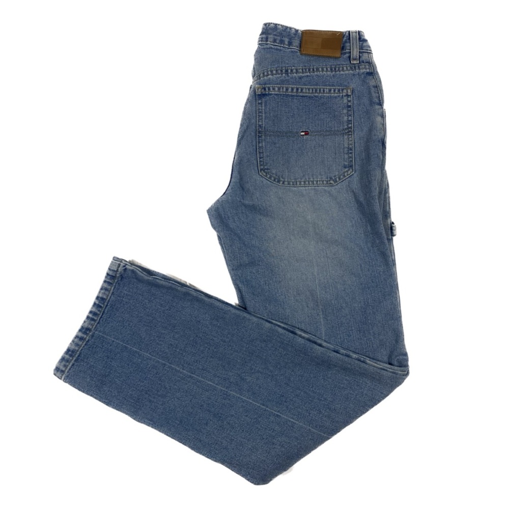 TOMMY HILFIGER WOMENS PAINTER JEANS 6 STRAIGHT LEG